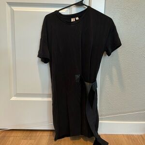 Dolan short sleeve short dress with side tie XS